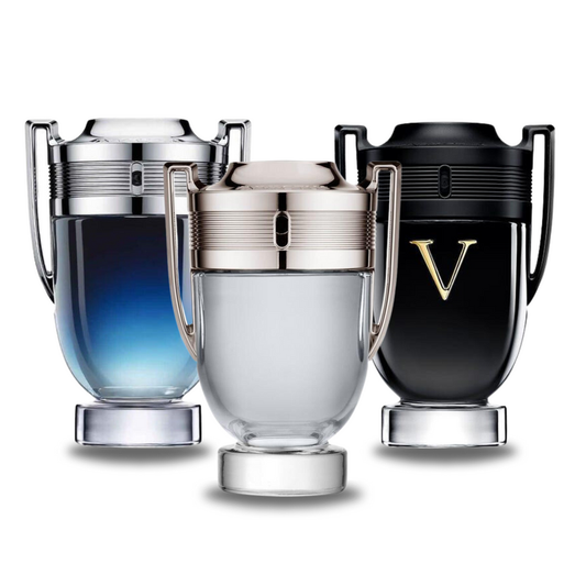 Pacchetto promozionale di 3 profumi Paco Rabanne INVICTUS LEGEND, Paco Rabanne INVICTUS e Paco Rabanne INVICTUS VICTORY 100ml
