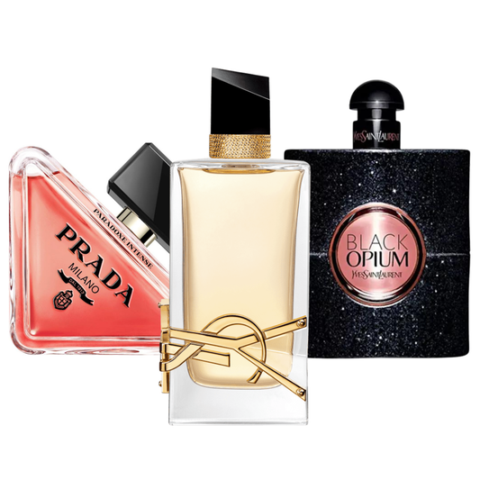Pachetto promozionale 3 Prada Paradox, Black Opium Yves Saint Laurent, Libre 100ml