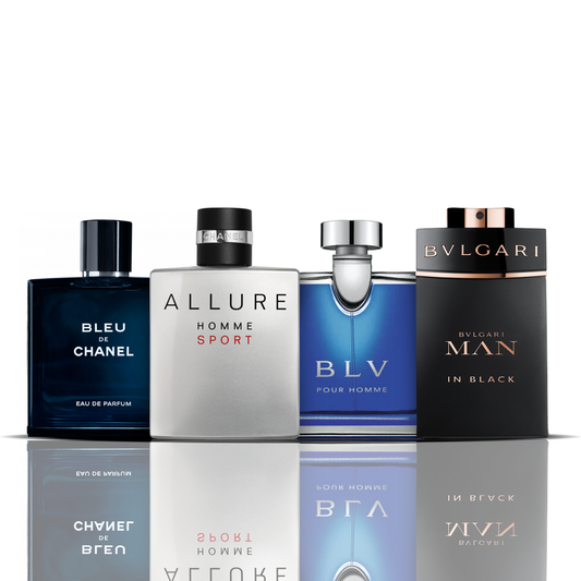 Pachetto 4 Profumi - Bleu de Chanel + Allure Sport + BLV + Bvlgari Man in Black 100ML